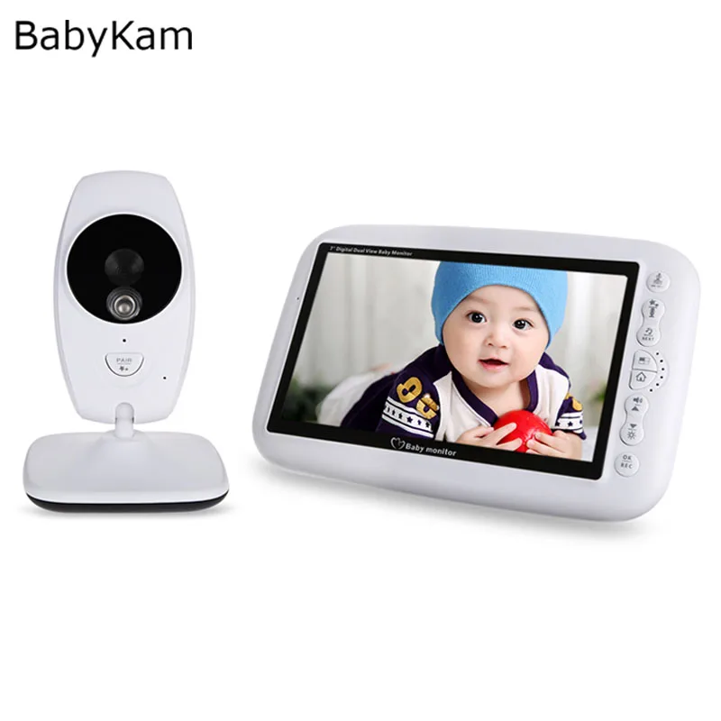 7-дюймовый цифровой видеоняня Babyfoon Met Camera 2 4 GHz инфракрасный датчик температуры