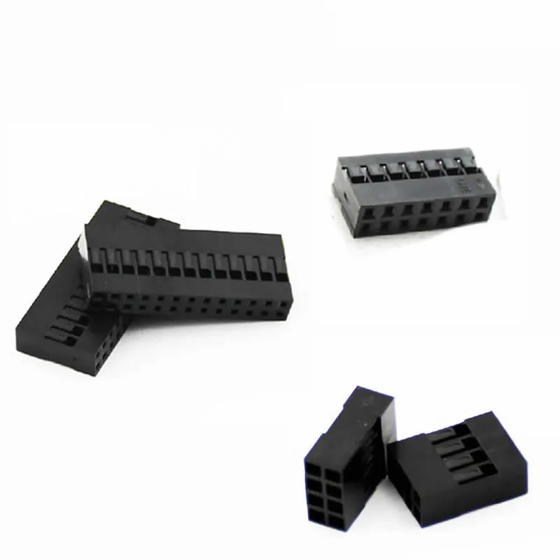 

double row 2.54mm Plastic Dupont Jumper header Wire Cable Housing Female Pin dupont head Connector