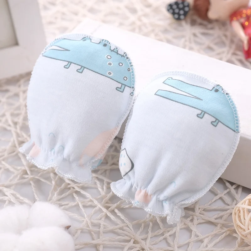 100% Cotton Baby Anti Scratching Gloves Newborn Gloves Protection Face baby Mittens Glove Infant Accessories shake baby's hand