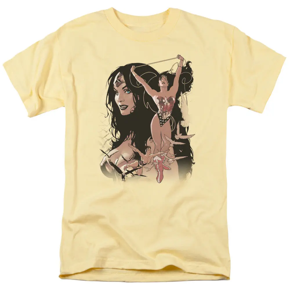 

JLA Wonder Woman Cover #150 Licensed Adult T Shirt Cartoon t shirt men Unisex New Fashion tshirt free shipping top ajax