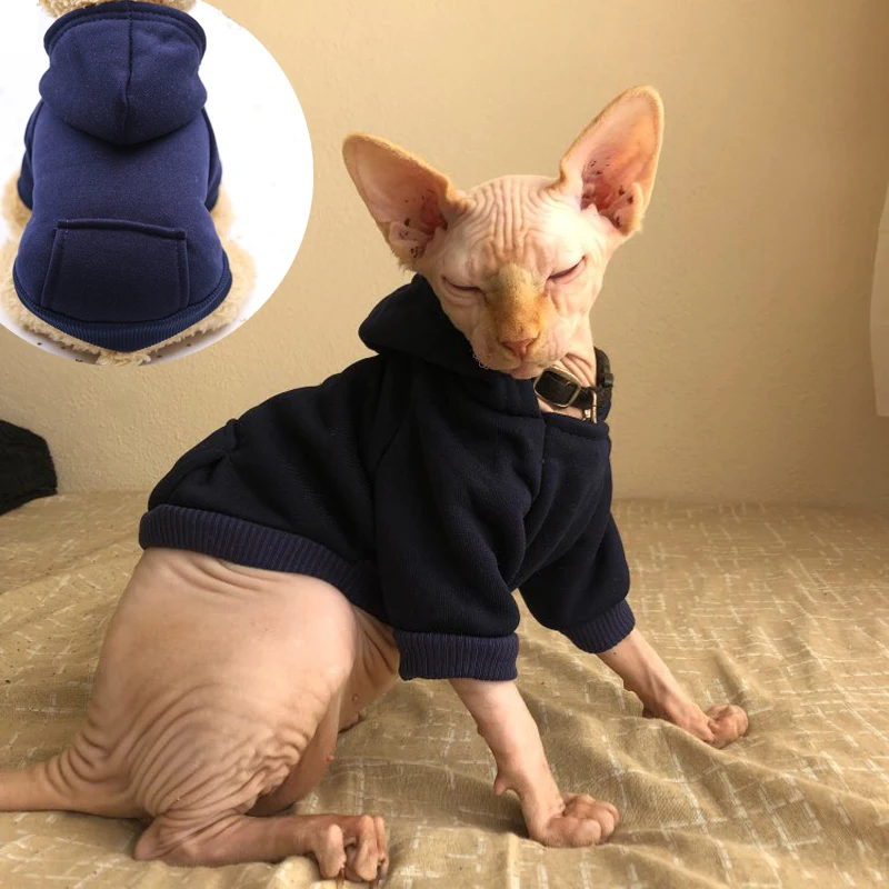 

Pet Cat Hoodie Sweaters Winter Warm Cat Clothes for Small Cats Kitten Coat Jacket Cat Costumes Clothing Puppy Dog Clothes