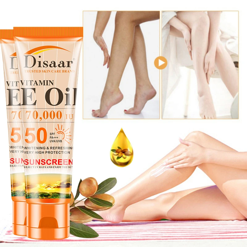 

Summer SPF 50+ Vitamin E Facial Body Sunscreen Whitening Sunblock Cream Oil-Control Moisturizing Multi-effect Skin Cream TSLM