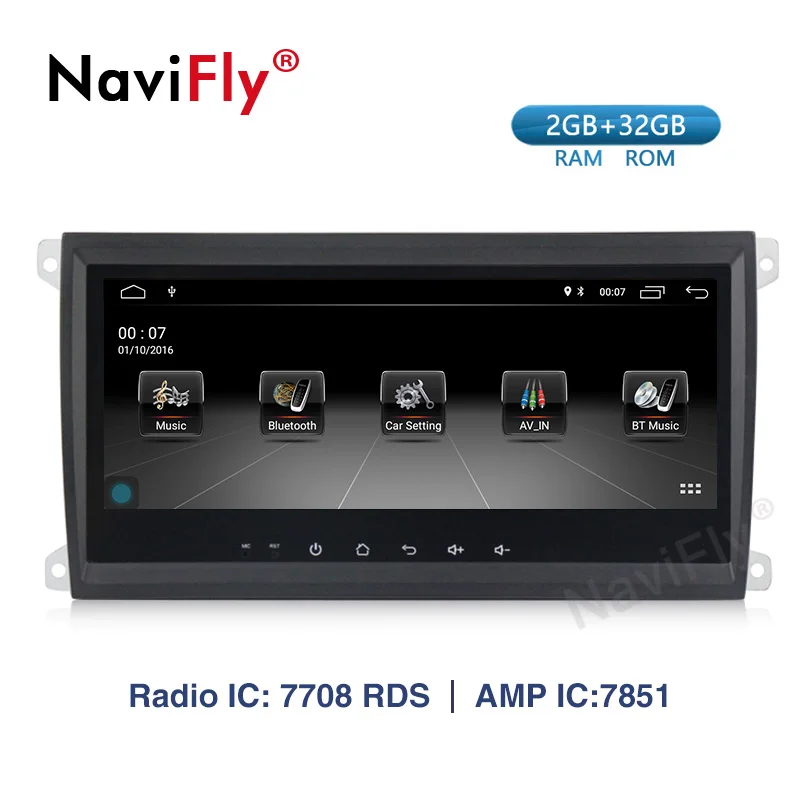 

NaviFly 8.8 inch 2G+32G Android 9.1 Car multimedia player for Porsche Cayenne 2003-2010 & Cayenne S & Cayenne GTS 2003-2010