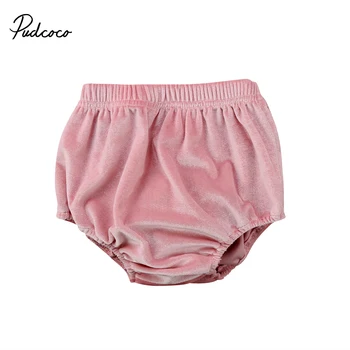 

Baby Shorts Kids Baby Girls Solid Velvet Bottoms Infant Bloomer Shorts Briefs Diaper Cover Panties 0-3T