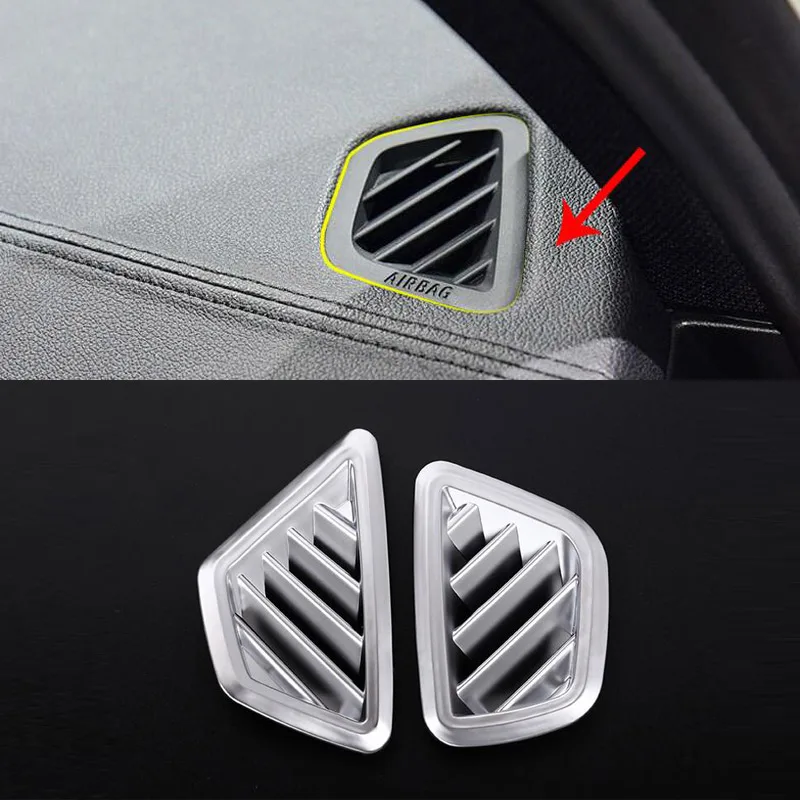 

For BMW 5 Series G30 2018 Car-Styling ABS Chrome Interior Moldings Dashboard Air Conditioning Vent Outlet Frame Trim For LHD