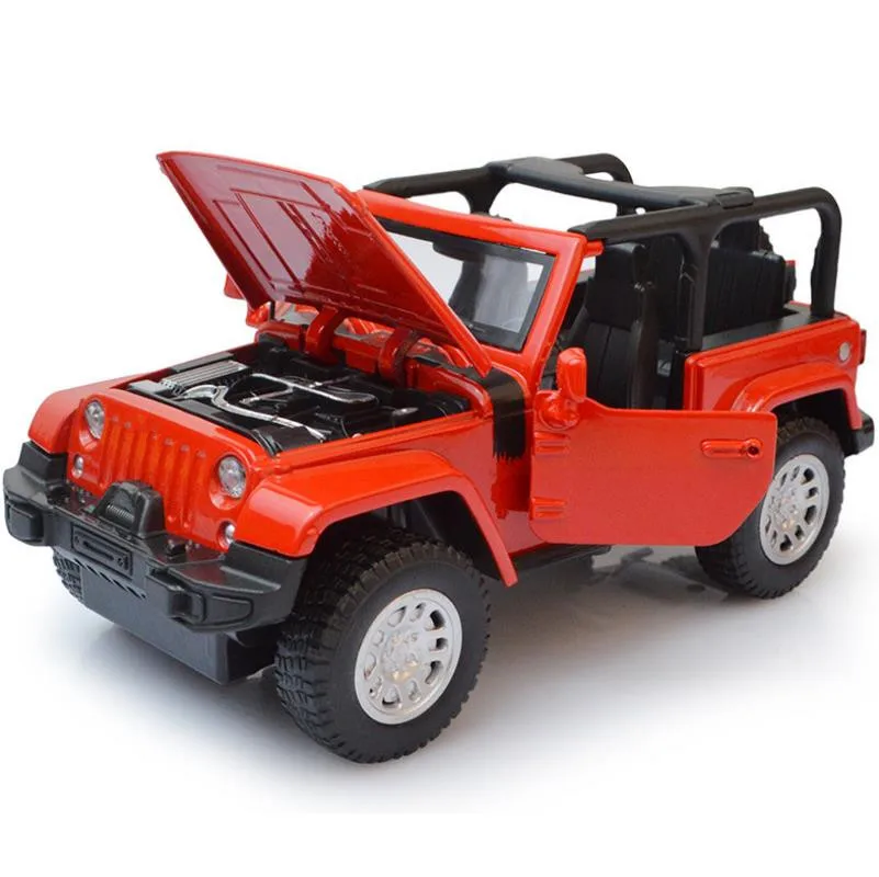 1:32 литье под давлением металлические игрушки автомобилей Wrangler SUV сплав тянуть