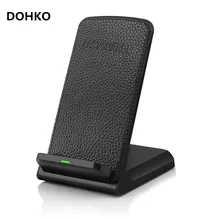 Qi Беспроводное зарядное устройство для iPhone X Xr Xs MAX 8 8 Plus 10 Вт быстрая Беспроводная зарядная док-станция Подставка для samsung S9 Note 8 S8 S9 Plus