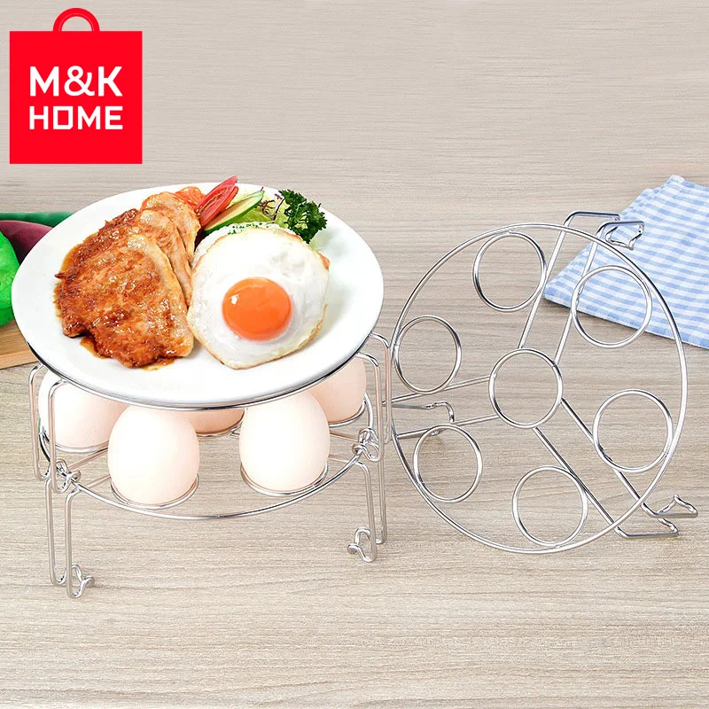 Eggs Bread Shelf 304 Stainless Steel Steam Rack Stackable 7 holes Pork Ribs Home Rrestaurant Commercial Kitchen by M&ampK HOME | Дом и сад