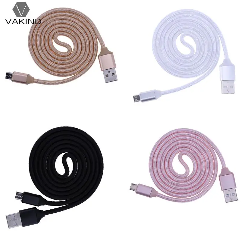 

0.95m/3.12ft Straight Head 5Pin Mirco USB Data Sync Transfer Charging Cable Nylon Biraided Charger Cord Wire Line
