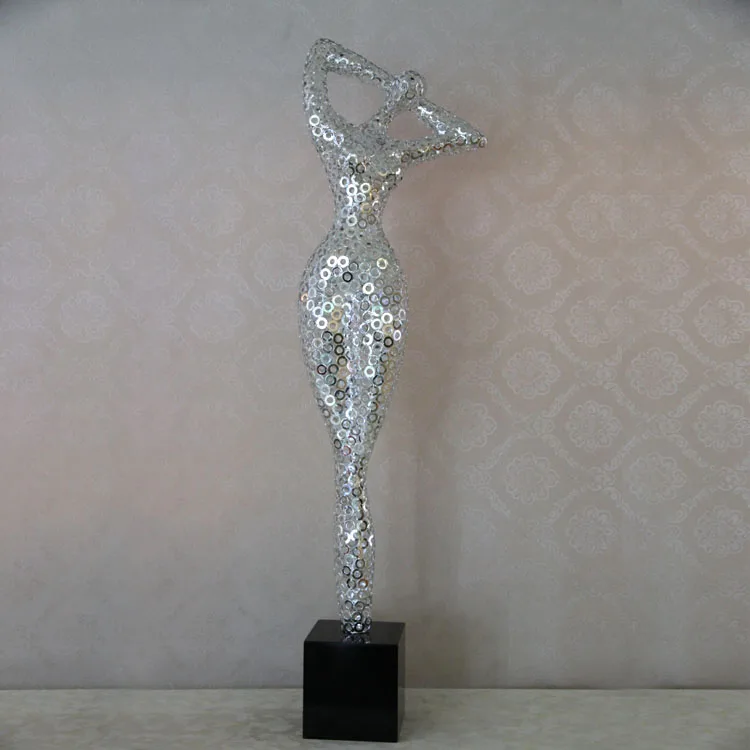 Modern Abstract Art Sculpture Home Decoration Human Body Stainless