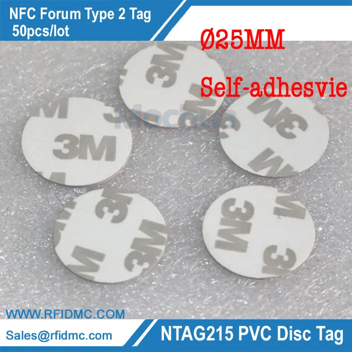 50 штук NTAG215 NFC тег все NFC телефон доступна приклеиваемая метка NFC тег высокая производительность