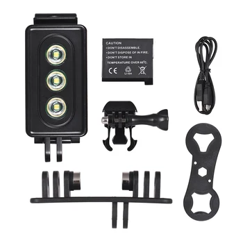 

Action Camera LED Diving Light Lamp 300LM 3 Lighting Modes 30m Waterproof with Battery for GoPro Hero for SJCAM Xiaomi Yi Camera