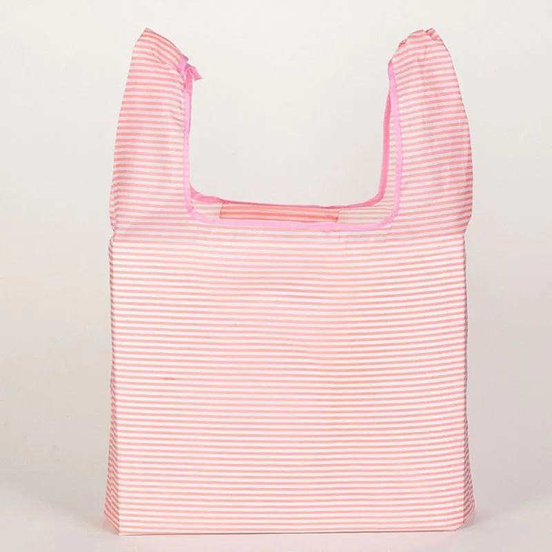 6 Style Foldable Reusable Shopping Tote Bag Folding Pouch Handbags Convenient Large-capacity Folding Shopping Bag bolsas de tela (2)