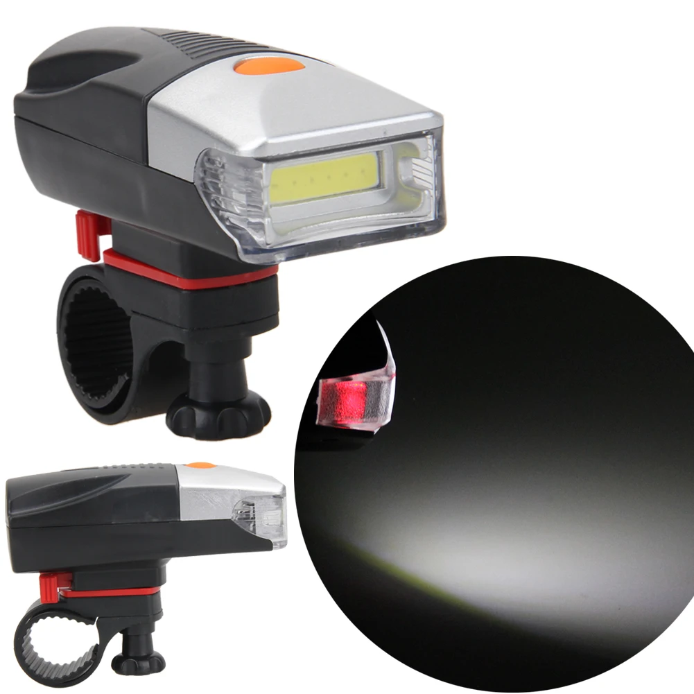 

5W COB LED Mountain Road Bike Front Rear Tail Light 3 modes + 5LED Quick-Release Taillight Night Safety Cycling Warning Light