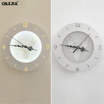 

22W clock Wall Lamps wall mounted acrylic lampshade Sconce Light for Living Room Bedroom Bedside Aisle decorate home fixture
