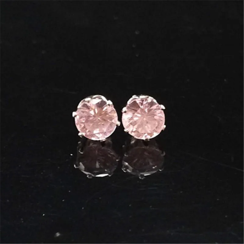 

Newest Brand Luxury Austrian Crystal Earrings For Women Gold White Stone Silver CZ Stud Earring Fashion Jewelry For Girls Gifts