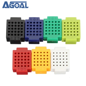 

21pcs 7colors ZY-25 Mini Solderless PCB Circuit Test Breadboard