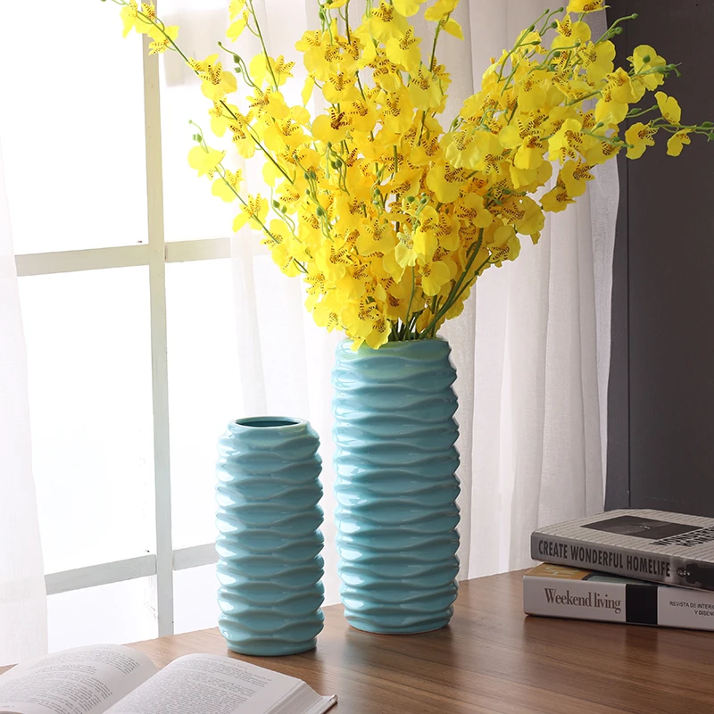 NC White Ceramic Vase Dried Flower Arrangement Home Decoration Simple Living Room Table Decoration Modern Nordic Style Craft NC White Ceramic Vase Dried Flower Arrangement Home Decoration Simple Living Room Table Decoration Modern Nordic Style Craft