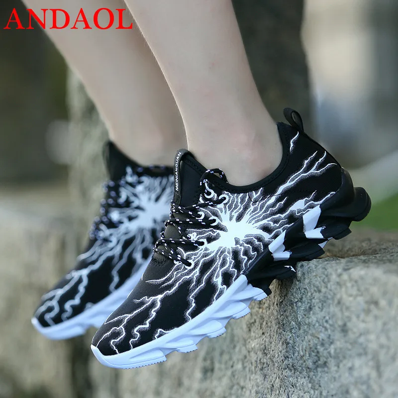 

ANDAOL Men's Casual Shoes Top Quality Mixed Colors Breathable Light Walking Shoes New Luxury Non-Slip Wear Resistant Sneakers