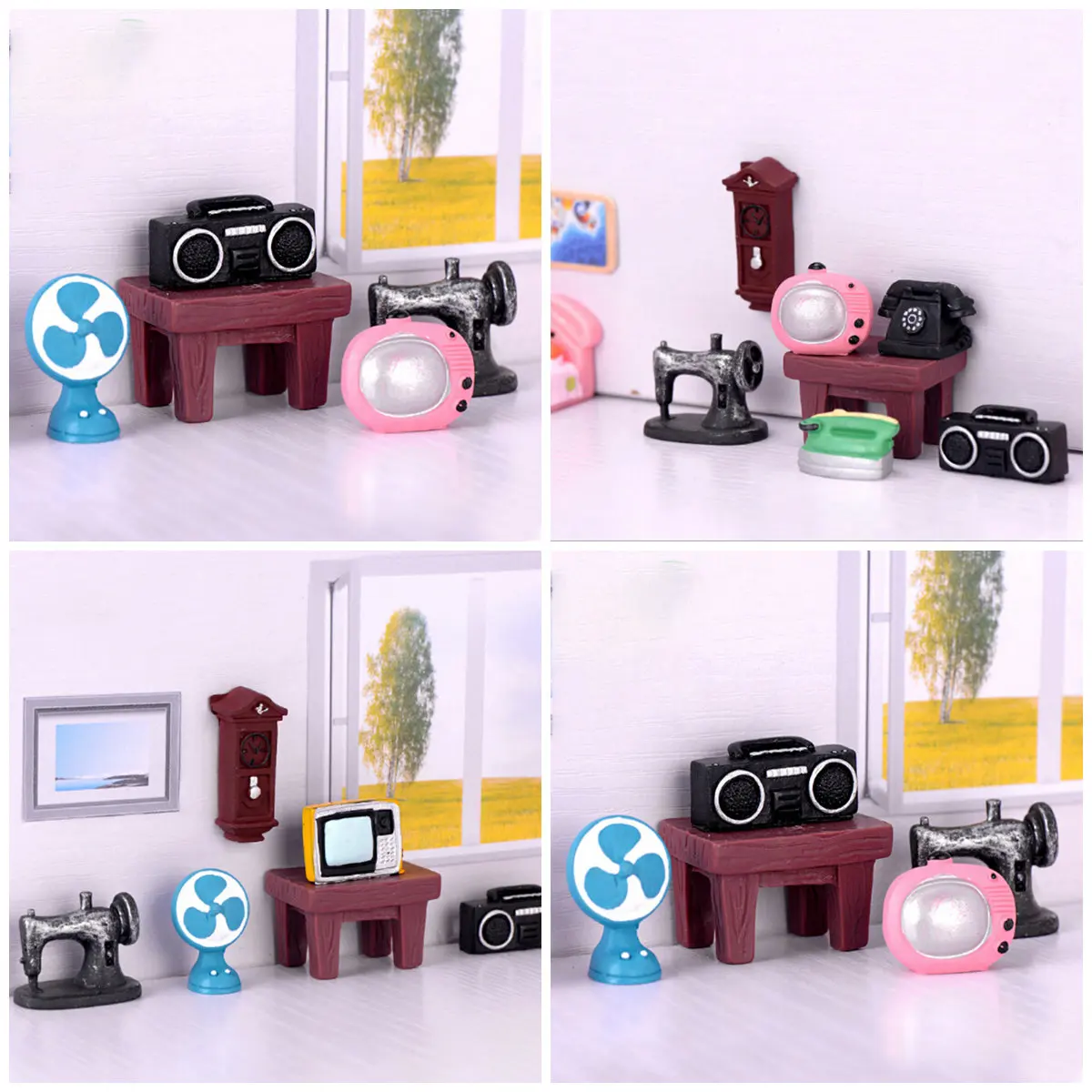 Мини Кукольный дом аксессуары игрушки для детей DIY комната Дети Рождественские