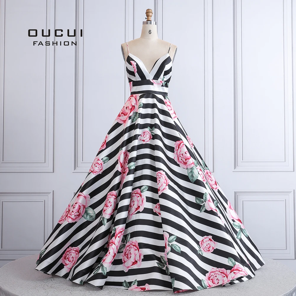 Бальное платье с цветочным принтом, платья для выпускного вечера, вечерние платья в пол, vestidos de fiesta largos elegantes de gala OL103508