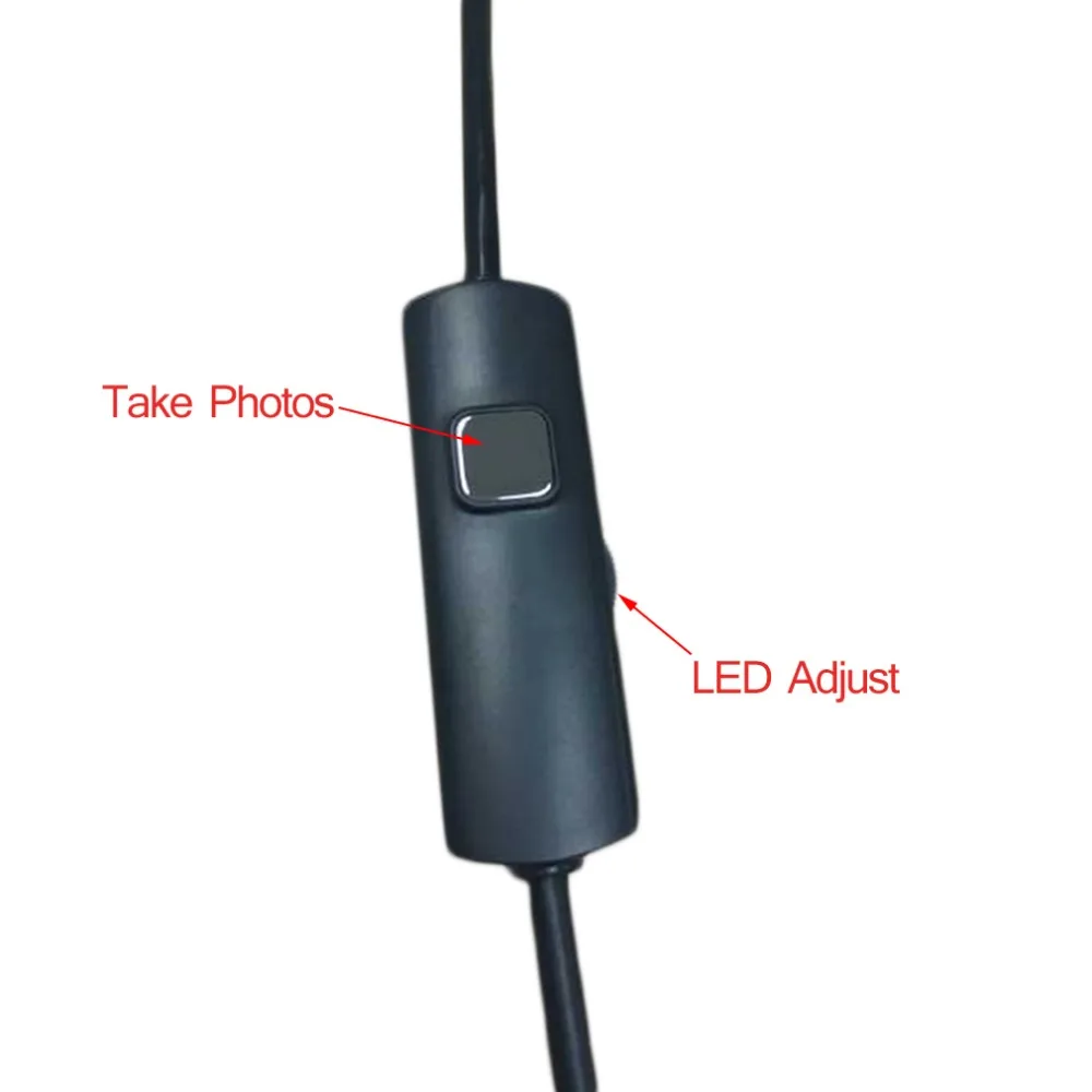 LESHP 6LED 1/1. 5/2/3,5 м 5,5 мм объектив эндоскоп водонепроницаемый IP67 инспекционный бороскоп для Android PC USB Кабельный эндоскоп