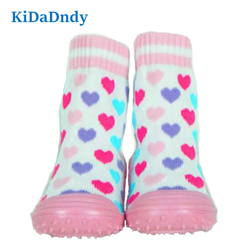 KiDaDndy/Хлопковые носки для малышей домашние новорожденных младенцев нескользящие