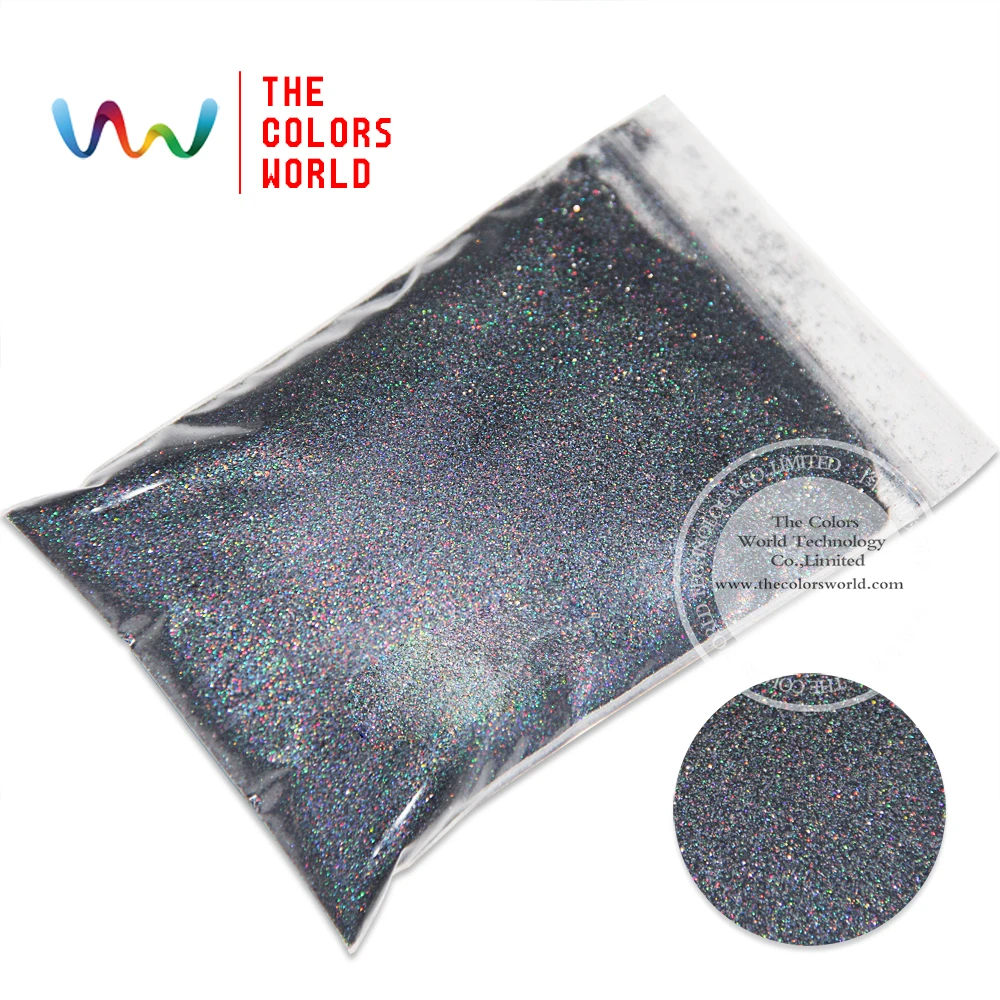 

TCA1002 Laser Light Black Color 0.1MM 004" Glitter dust ,Specular luster glitter for nail,tatto,Art decoration and others