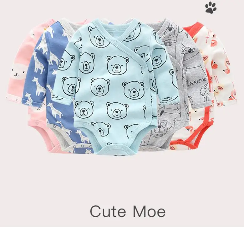 Г., длинный комбинезон с рукавами для новорожденных весенне-осенняя одежда для маленьких мальчиков с рисунком животных розовое боди для малышей от 3 до 24 месяцев одежда с треугольными чашечками