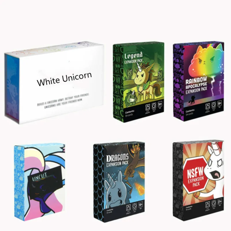 High Quality Unstable Board Game Dragons Expansion Pack NSFW Expansion Pack Basic Version Unicorns Card Game For Kids Adult