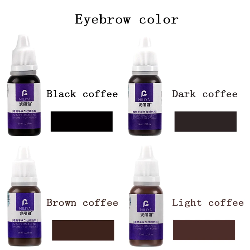 Eyebrow color chart