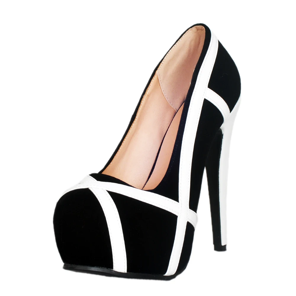 black thin high heels