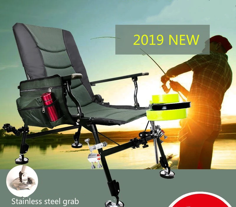 

Special European Style Fishing Chair Multifunctional Folding Anti Sway Can Lie On Stool Angling Supplies only one chair 2019