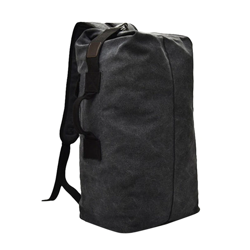 США Отправка путешествия рюкзак Холщовый прочный походный рюкзак большой емкости ручной багаж сумка-мешок на плечо спортивная сумка - Цвет: Black small