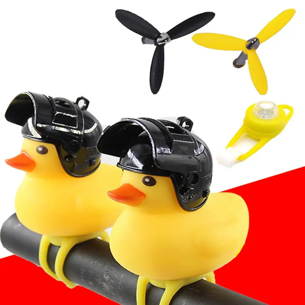 

Broken Wind Duck Wearing A Helmet Horn Bicycle Motorcycle Hard Hat Horn Light Toy Broken Duck Social Horn Bicycle Lamp Toy Bell