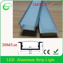 1 м/шт. светодиодные полосы Бар Свет промышленный алюминиевый профиль с молоком/прозрачная крышка