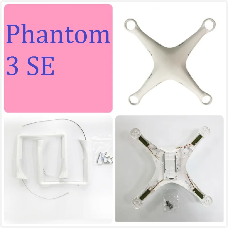 100% Оригинальный Корпус Корпуса DJI Phantom 3 SE верхний нижний корпус шасси для Phontom Special