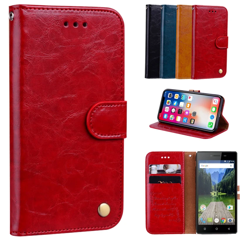 

Newest Wallet Case For 4Good Light A104 Book Case Back Cover Case 5.0" 100% Special PU Leather Flip Cover Phone Bag B02