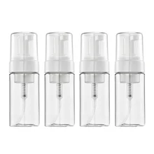 4 шт. пополняемые бутылки многоразовые Пластик пена 100 мл контейнеры бутылке диспенсер для душа гель, лосьон для тела, шампунь очищающий