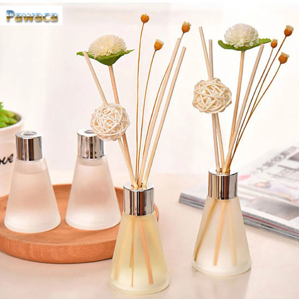 

50ml Home Aromatherapy Humidifier 4 Flavor with Rattan Sticks Rattan Ball and Wooden Cap For Home Decoration Incense Burners