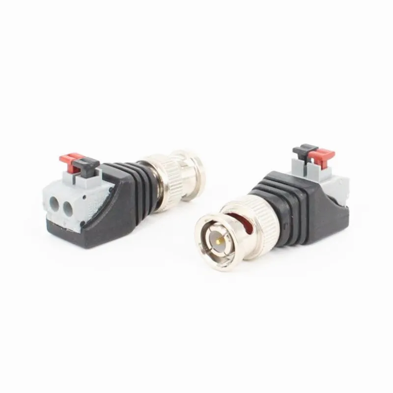 10 шт./лот Solderless Q9 BNC разъем папа для Coaxical кабель CCTV камеры видеонаблюдения