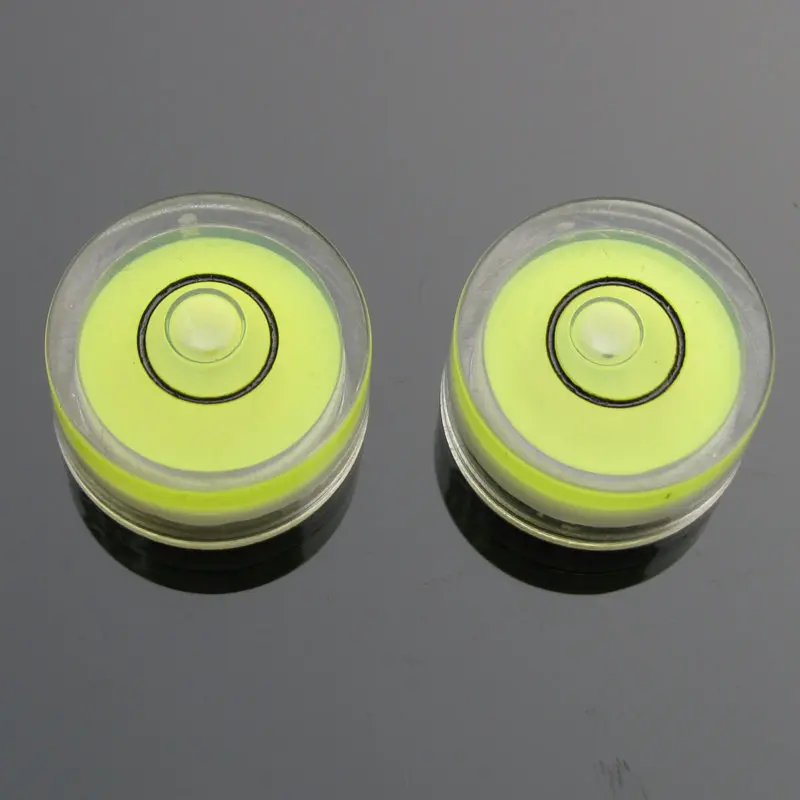 2pcs 19*10mm Circular Bubble Level Bubble Spirit Level Measurement