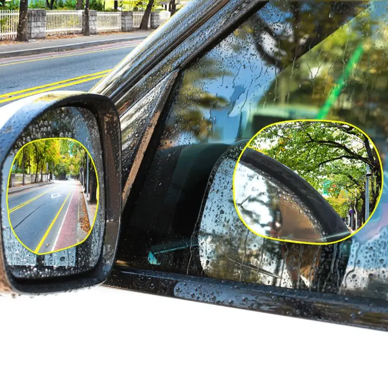 Car-Styling One Pair Car Anti Water Mist Films Anti-fog Coating Rainproof Rearview Mirror Protective Film Antifogging Anti-stain Car-Styling One Pair Car Anti Water Mist Films Anti-fog Coating Rainproof Rearview Mirror Protective Film Antifogging Anti-stain