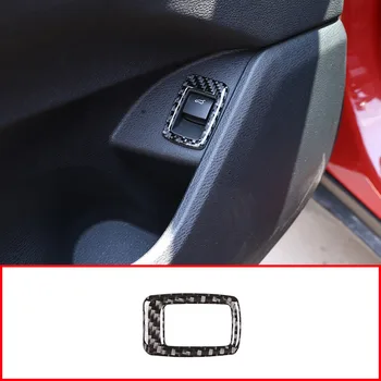 Real Carbon Fiber Indoor Trunk Switch Frame Trim For Bmw X1 F48 2016 2019 Accessories Leather Bag