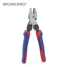 WORKPRO 8 дюймов Электрические плоскогубцы плоские плоскогубцы офсетная рукоятка пистолета Комбинации кабель Кусачки