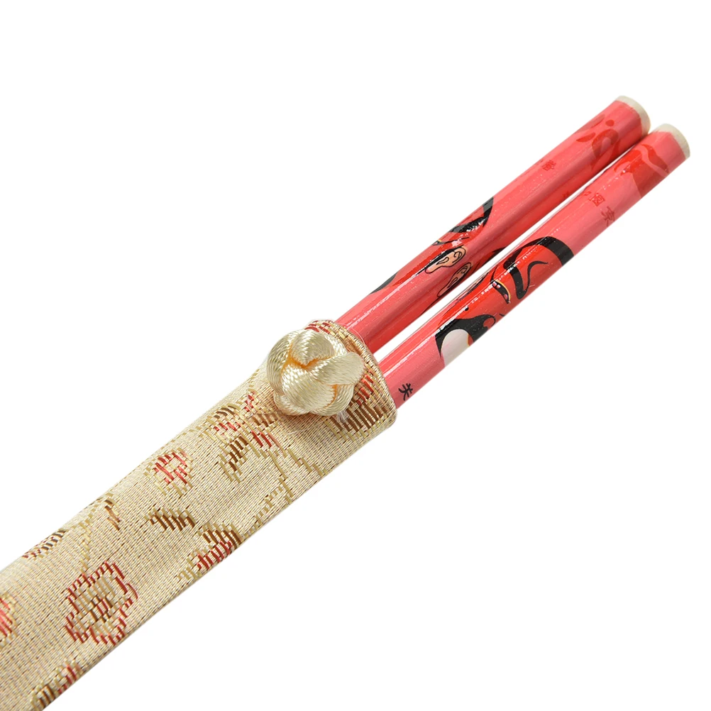 Wholesale 10Pairs Chopsticks Classic Bamboo w//Silk Cover Bags Gift Set NEW