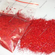 50 г-0,4 мм бадминтонных ракеток 015 Блестки для ногтей красного цвета Блеск для ногтей для удаления пыли порошок для ногтей искусство украшения и блестки для ногтей