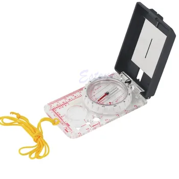 

Mini Ruler Map Scale Mirror Navigation Compass Scouts Outdoor Camping Survival Kits