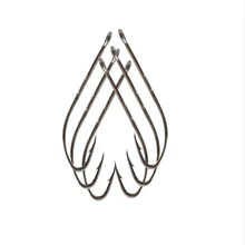 Рыболовный крючок из нержавеющей стали рыболовный крючок джиг Большой Крючок тройные Крючки длинный колючий хвостовик Baitholder 100 шт