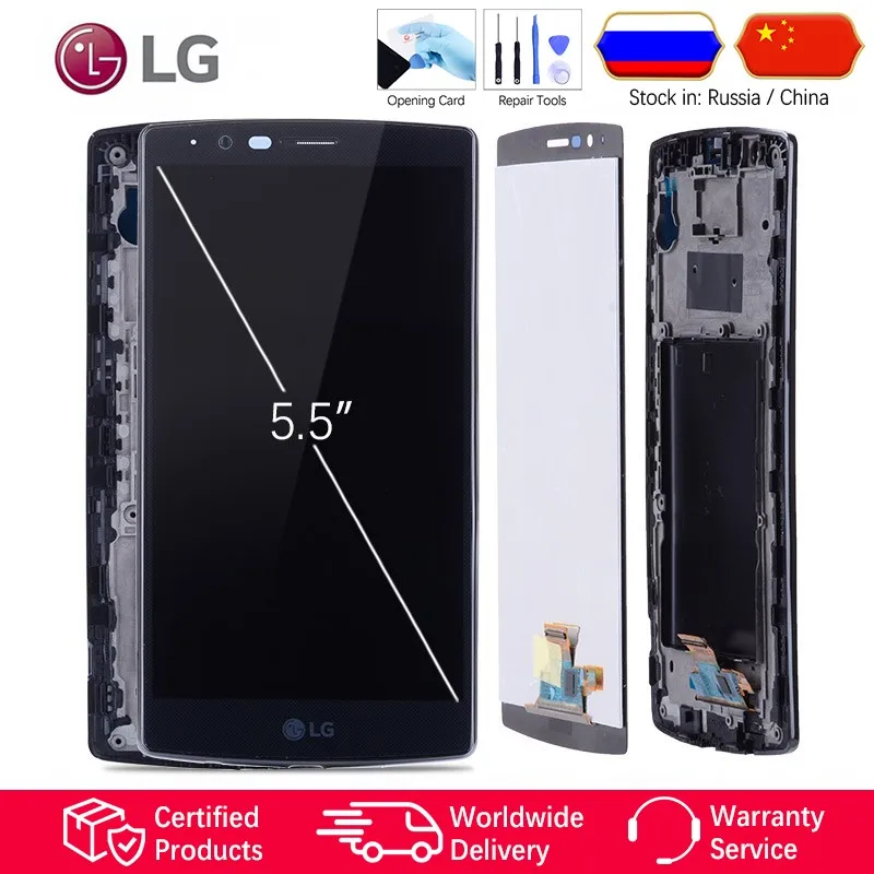 Display for LG G4 LCD Touch Screen Digitizer with Frame Orginal 5.5 inch H810 H811 Dual H818 Black